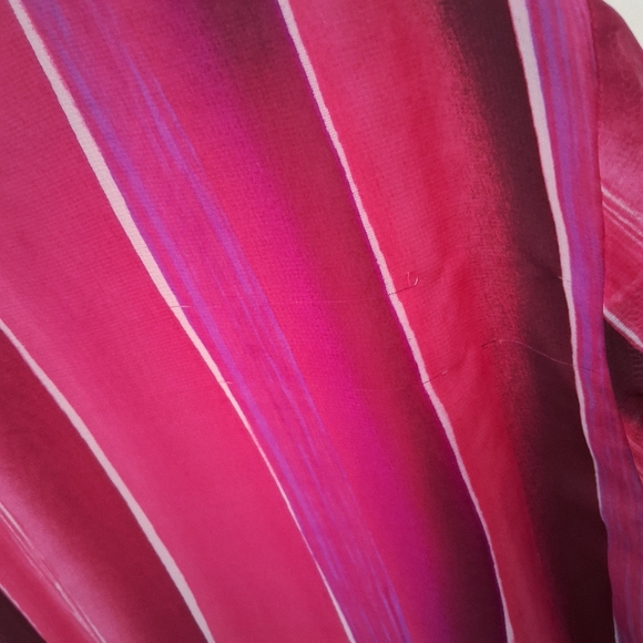 🎉Avenue Vibrant Pink and Purple Button Down Shirt - Picture 9 of 11